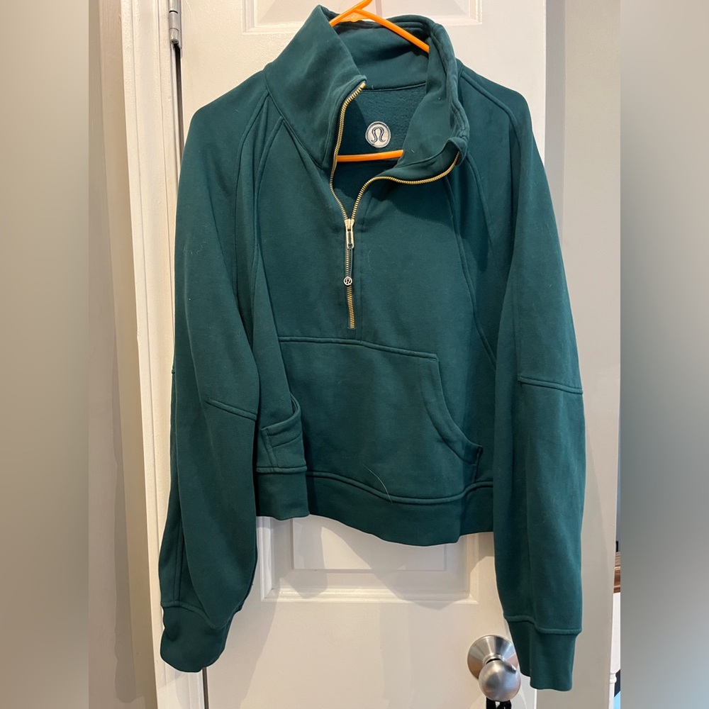 Lulu lemon Scuba Oversized Funnel-Neck Half Zip storm teal